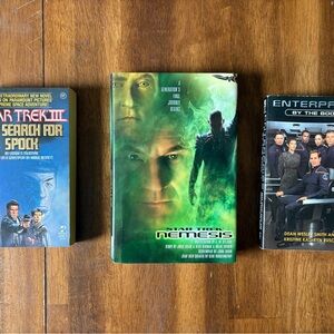 Star Trek Book Lot - 2 paperback and 1 hardback